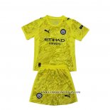 Camiseta Manchester City Portero Nino 25-26 Amarillo