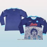 Camiseta Napoli Maradona Special 21-22 Manga Larga