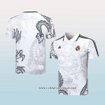 Camiseta Polo del Real Madrid Dragon 24-25 Blanco