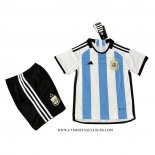 Camiseta Primera Argentina 3 Estrellas Nino 2022