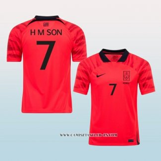 Camiseta Primera Corea del Sur Jugador Son Heung Min 2022