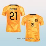 Camiseta Primera Paises Bajos Jugador F.De Jong 2022