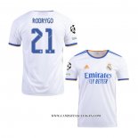 Camiseta Primera Real Madrid Jugador Rodrygo 21-22