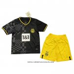 Camiseta Segunda Borussia Dortmund Nino 22-23