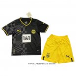 Camiseta Segunda Borussia Dortmund Nino 22-23