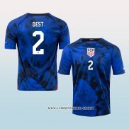 Camiseta Segunda Estados Unidos Jugador Dest 2022