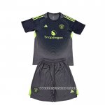 Camiseta Segunda Manchester United Portero Nino 25-26 Negro