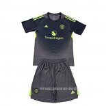 Camiseta Segunda Manchester United Portero Nino 25-26 Negro