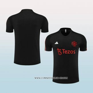 Camiseta de Entrenamiento Manchester United 23-24 Negro