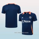 Camiseta de Entrenamiento Manchester United 24-25 Azul