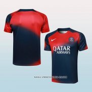 Camiseta de Entrenamiento Paris Saint-Germain 23-24 Rojo y Azul