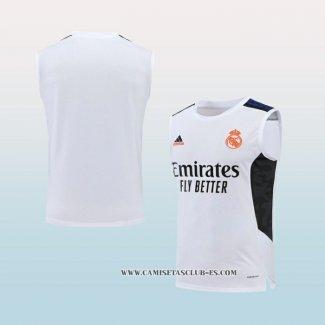 Camiseta de Entrenamiento Real Madrid 22-23 Sin Mangas Blanco