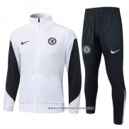 Chandal de Chaqueta del Chelsea Nino 25-26 Blanco