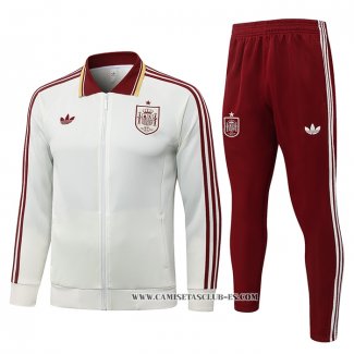 Chandal de Chaqueta del Espana 26-27 Crema