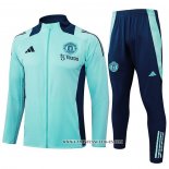 Chandal de Chaqueta del Manchester United Nino 24-25 Verde