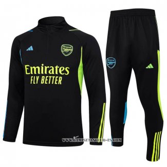 Chandal de Sudadera del Arsenal 23-24 Negro