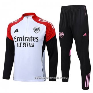 Chandal de Sudadera del Arsenal Nino 25-26 Blanco
