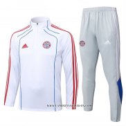 Chandal de Sudadera del Bayern Munich 25-26 Blanco Rojo