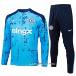 Chandal de Sudadera del Chelsea 24-25 Azul Claro