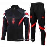 Chandal de Sudadera del Manchester United Nino 24-25 Negro
