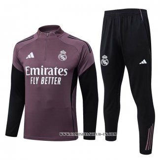 Chandal de Sudadera del Real Madrid 25-26 Purpura