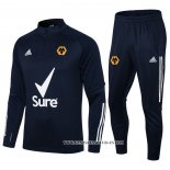 Chandal de Sudadera del Wolves 21-22 Azul