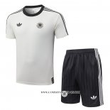 Chandal del Alemania 26-27 Manga Corta Crema - Pantalon Corto