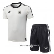 Chandal del Alemania 26-27 Manga Corta Crema - Pantalon Corto