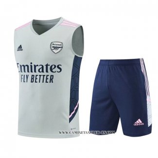 Chandal del Arsenal 22-23 Sin Mangas Gris