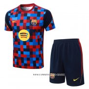 Chandal del Barcelona 26-27 Manga Corta Azul Rojo - Pantalon Corto