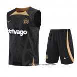 Chandal del Chelsea 22-23 Sin Mangas Negro