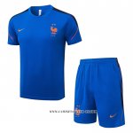 Chandal del Francia 26-27 Manga Corta Azul - Pantalon Corto
