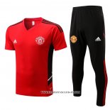 Chandal del Manchester United 22-23 Manga Corta Rojo