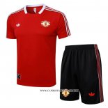 Chandal del Manchester United 25-26 Manga Corta Rojo - Pantalon Corto