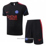 Chandal del Paris Saint-Germain 26-27 Manga Corta Negro - Pantalon Corto