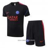 Chandal del Paris Saint-Germain 26-27 Manga Corta Negro - Pantalon Corto