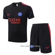 Chandal del Paris Saint-Germain 26-27 Manga Corta Negro - Pantalon Corto