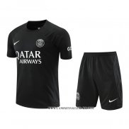 Chandal del Paris Saint-Germain 22-23 Manga Corta Negro - Pantalon Corto