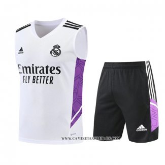 Chandal del Real Madrid 22-23 Sin Mangas Blanco