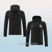 Chaqueta con Capucha del Barcelona 22-23 Negro