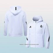 Chaqueta con Capucha del Real Madrid 25-26 Blanco
