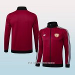 Chaqueta de Manchester United 24-25 Rojo Oscuro