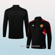 Chaqueta del Manchester United 22-23 Negro y Rojo