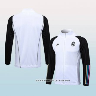 Chaqueta del Real Madrid 23-24 Blanco y Negro