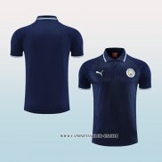 Camiseta Polo del Manchester City 22-23 Azul Marino