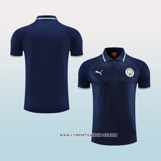 Camiseta Polo del Manchester City 22-23 Azul Marino