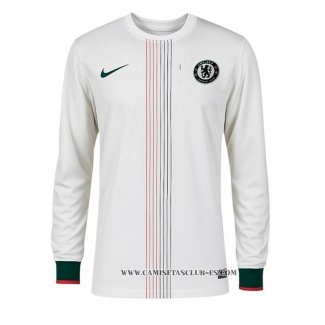 Camiseta Segunda Chelsea 25-26 Manga Larga