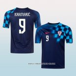 Camiseta Segunda Croacia Jugador Kramaric 2022