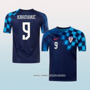 Camiseta Segunda Croacia Jugador Kramaric 2022