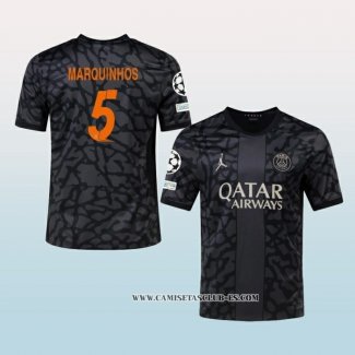 Camiseta Tercera Paris Saint-Germain Jugador Marquinhos 23-24